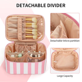 Trousse de maquillage OCHEAL vue de dos montrant les poches de rangement