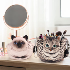 Trousse de maquillage Openhahaha fermée avec cordon