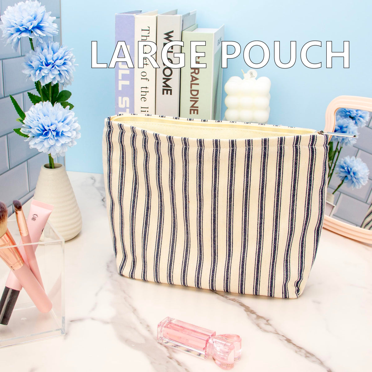 Trousse de maquillage PAZIMIIK avec divers produits de beauté