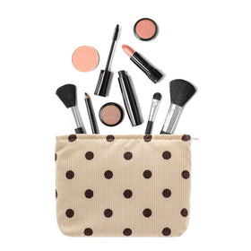 Trousse de maquillage PAZIMIIK sur un bureau avec accessoires