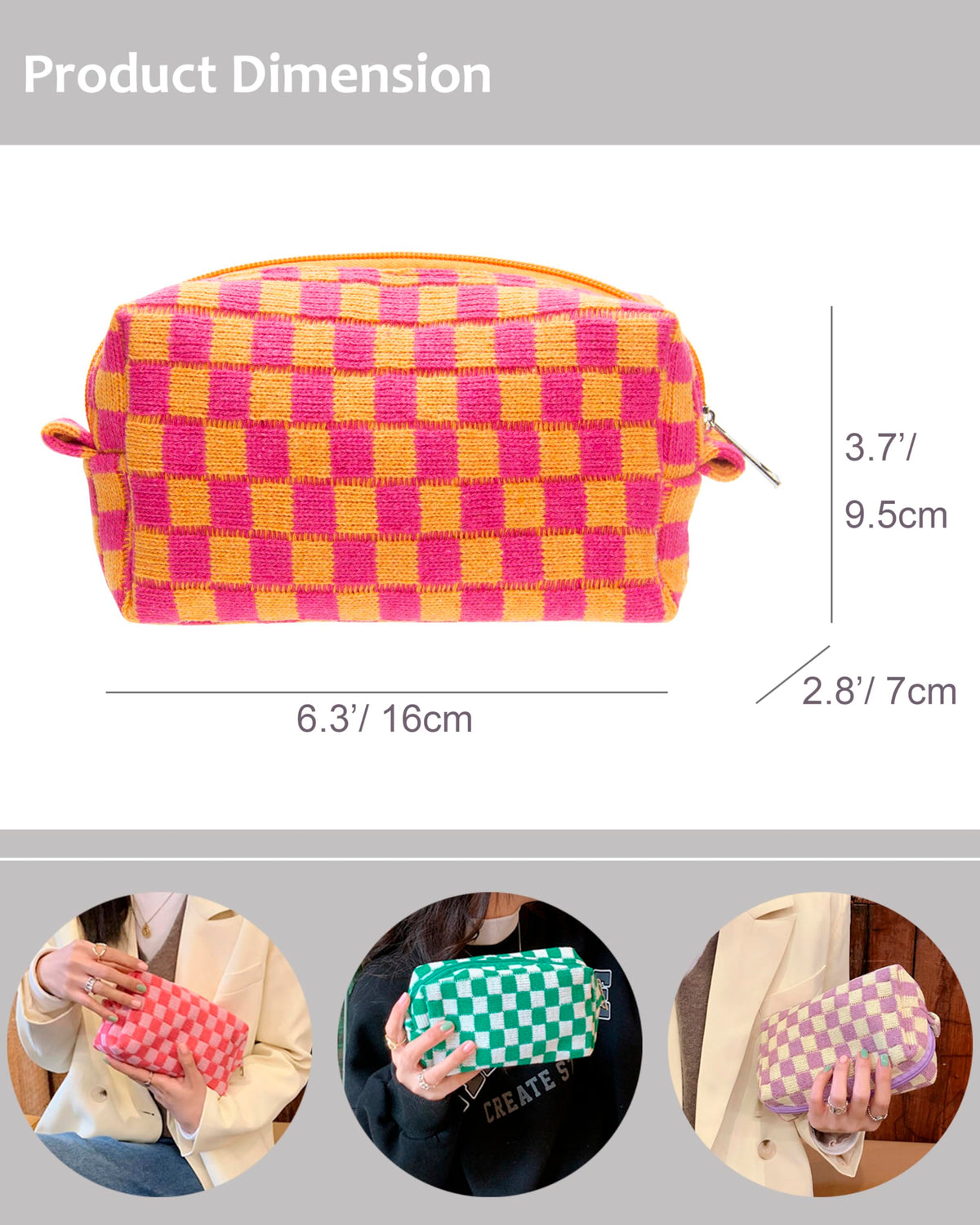 Trousse de maquillage PAZIMIIK sur un fond blanc