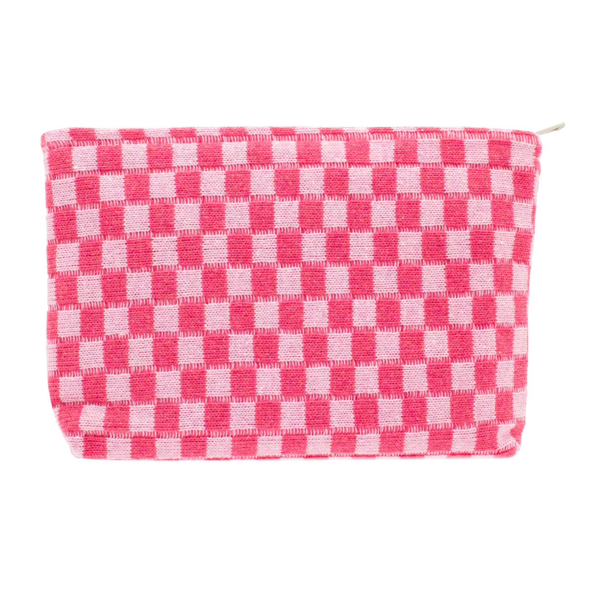 Trousse de maquillage PAZIMIIK vue avant avec motif à carreaux