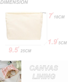Trousse de maquillage PAZIMIIK vue de côté avec fermeture éclair