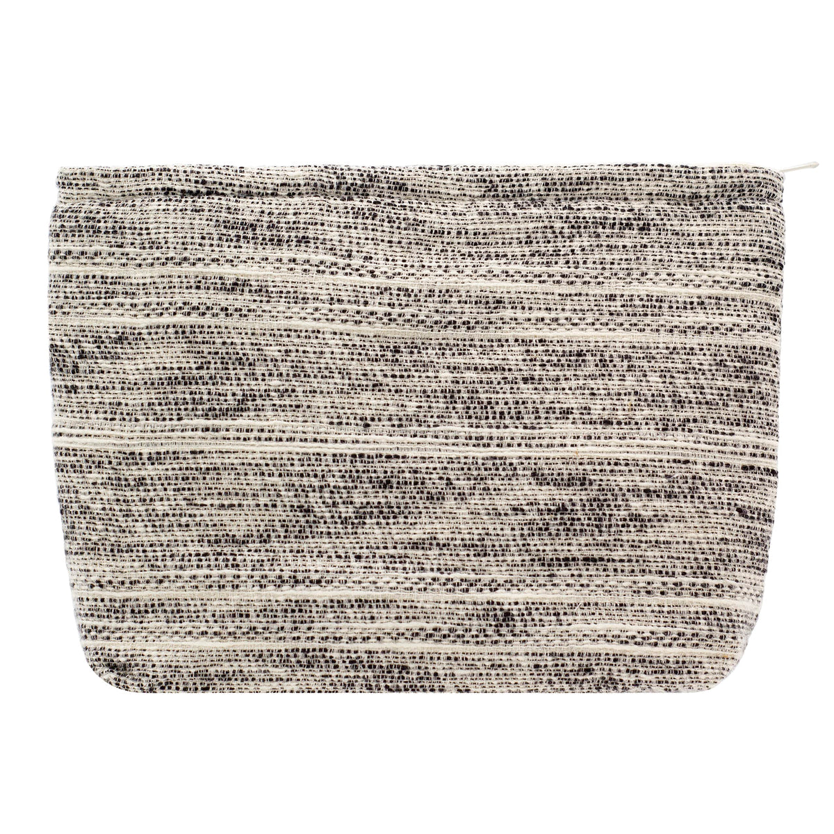 Trousse de maquillage plate PAZIMIIK gris ondulé vue de face