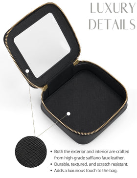 Trousse de maquillage Popvibe en situation, sur une coiffeuse