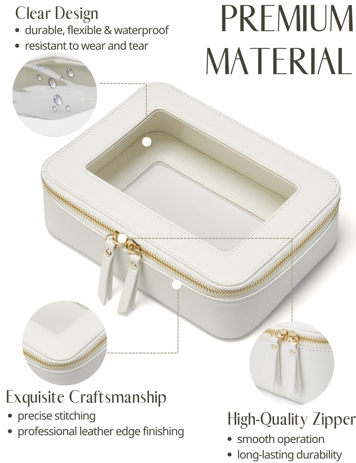 Trousse de maquillage Popvibe mini avec accessoires de maquillage à l'intérieur