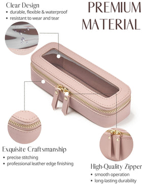 Trousse de maquillage Popvibe ouverte avec des pinceaux à l'intérieur