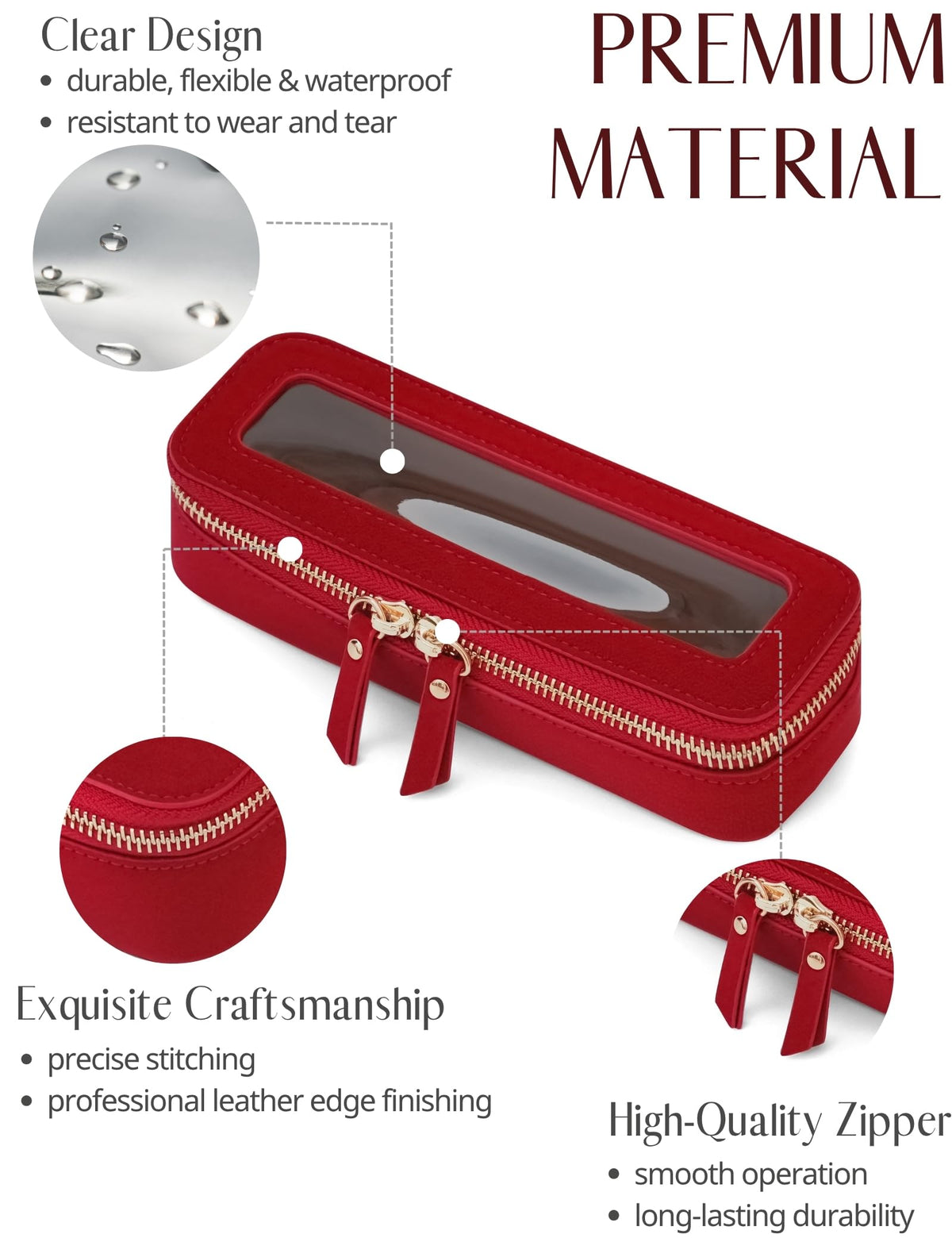 Trousse de maquillage Popvibe ouverte montrant l'intérieur
