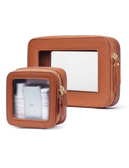 Trousse de maquillage Popvibe transparente vue avant