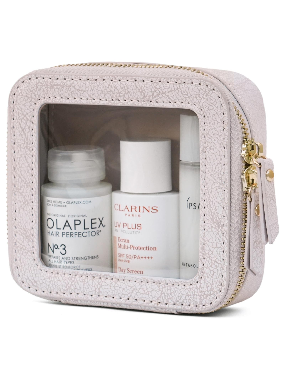 Trousse de maquillage Popvibe transparente vue de face