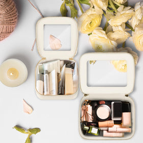 Trousse de maquillage Prite avec accessoires variés à l'intérieur