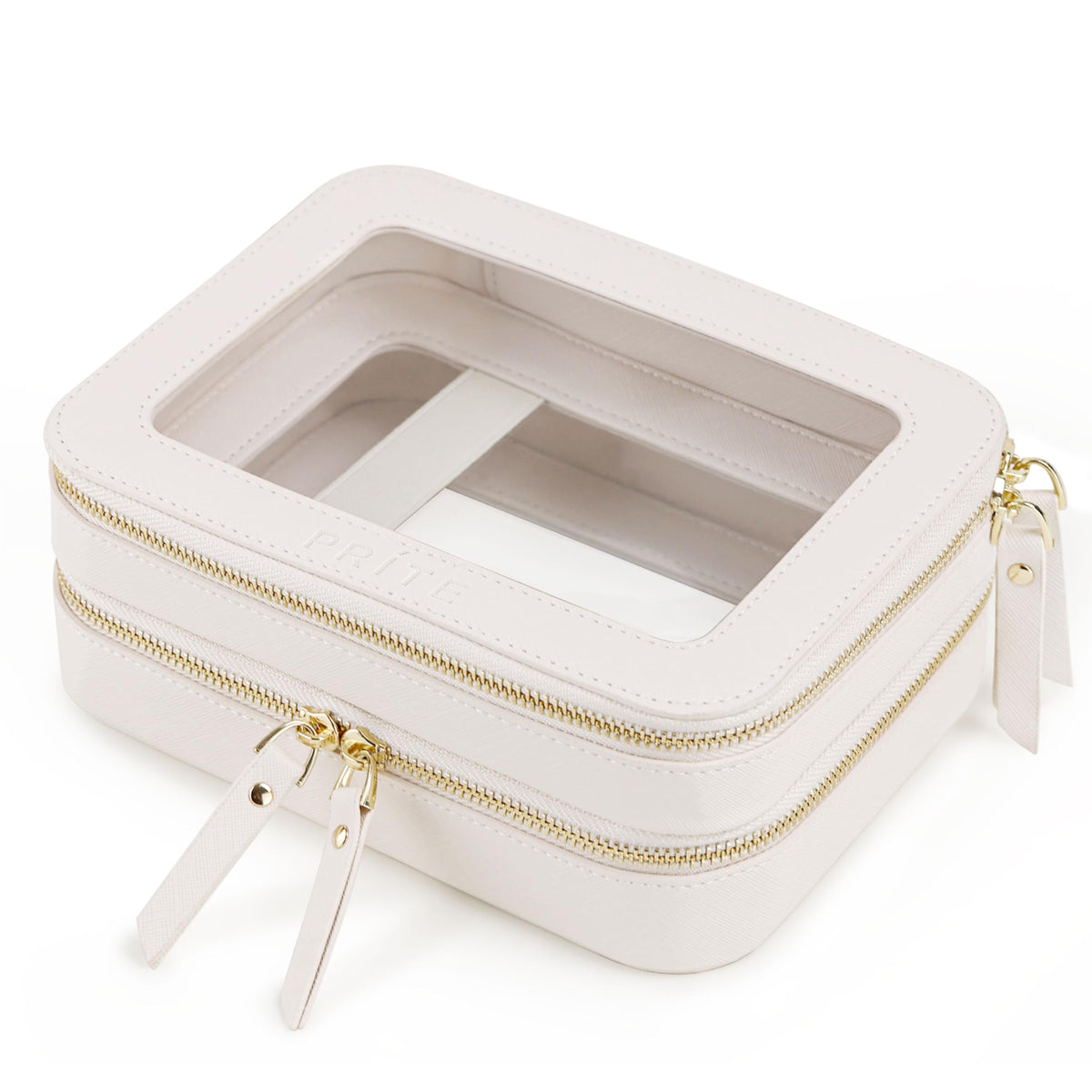 Trousse de maquillage Prite transparente vue de face