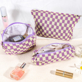 Trousse de maquillage rayée ZLFSRQ en utilisation quotidienne