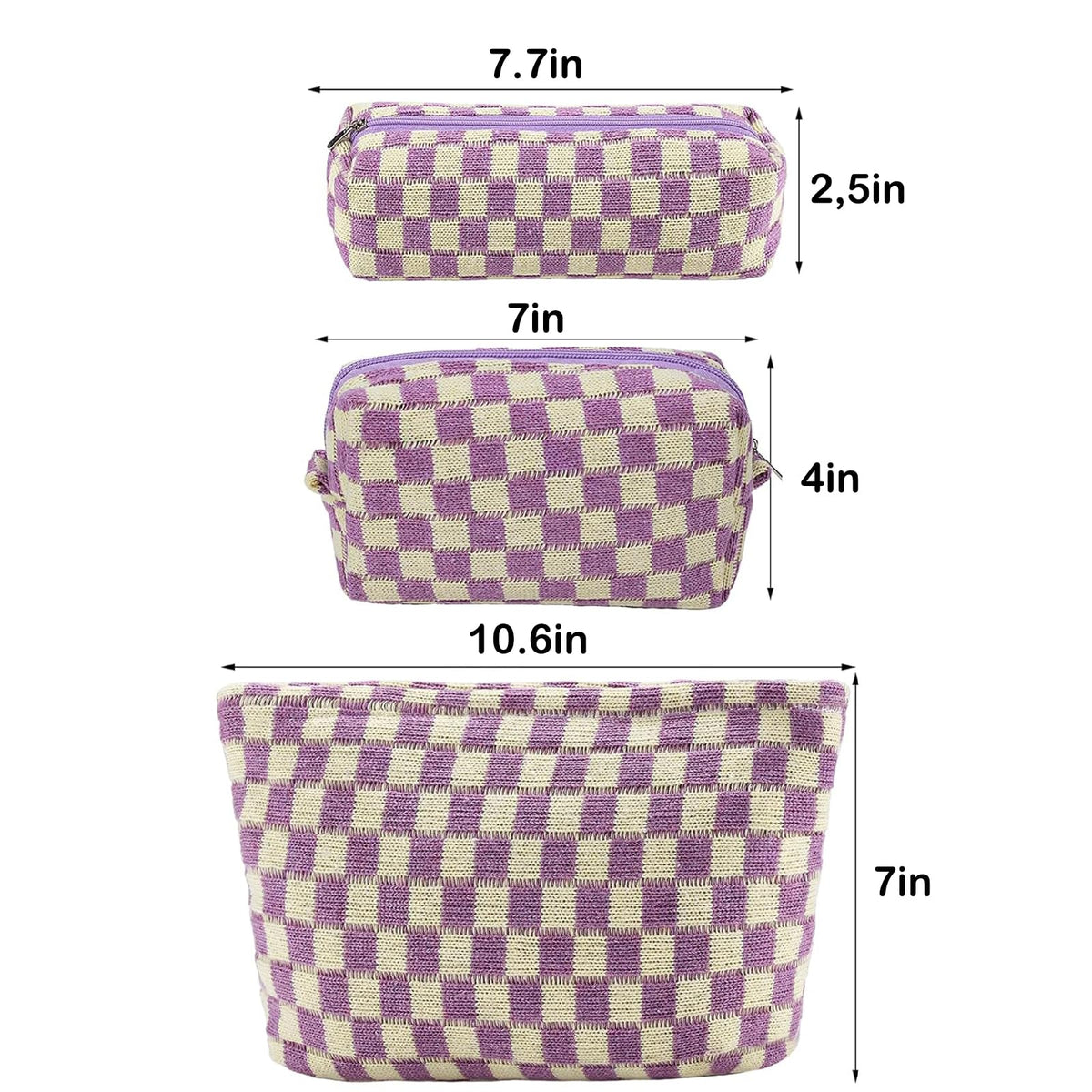 Trousse de maquillage rayée ZLFSRQ en voyage dans une valise
