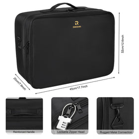 Trousse de maquillage Relavel avec bandoulière portée sur l'épaule