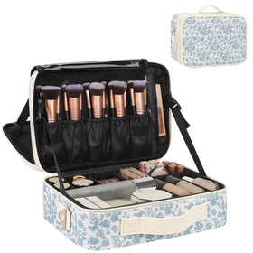 Trousse de maquillage Relavel avec design floral vue de face