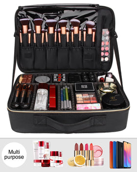 Trousse de maquillage Relavel avec poches en mesh ouvertes