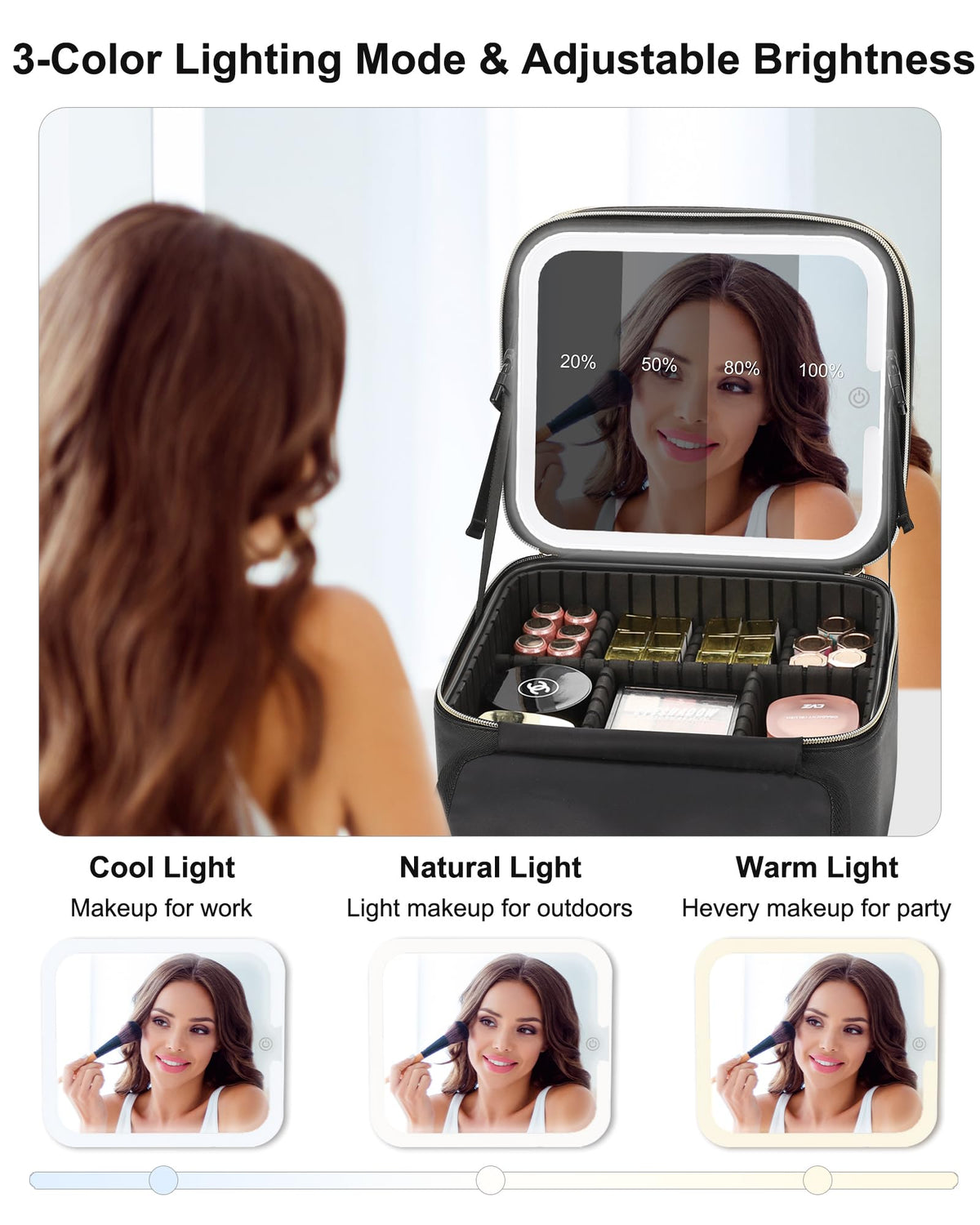 Trousse de maquillage Relavel en gros plan