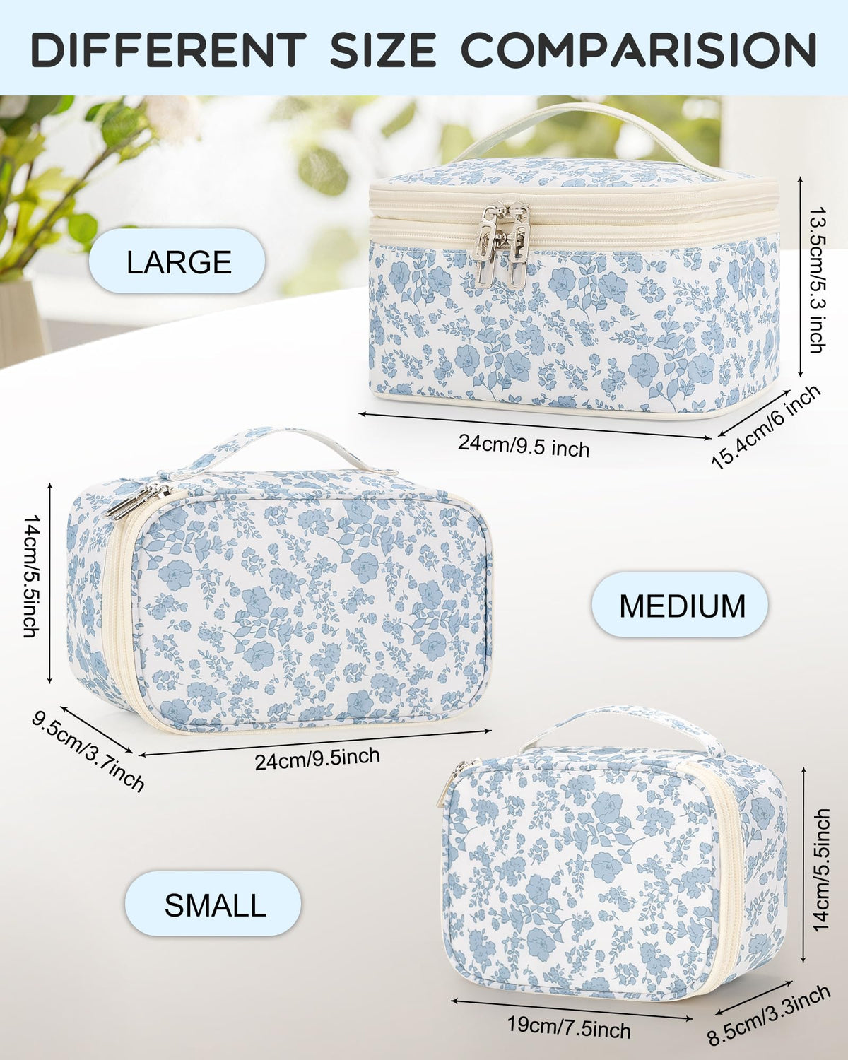 Trousse de maquillage Relavel en situation de voyage