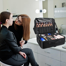 Trousse de maquillage Relavel fixée à une valise
