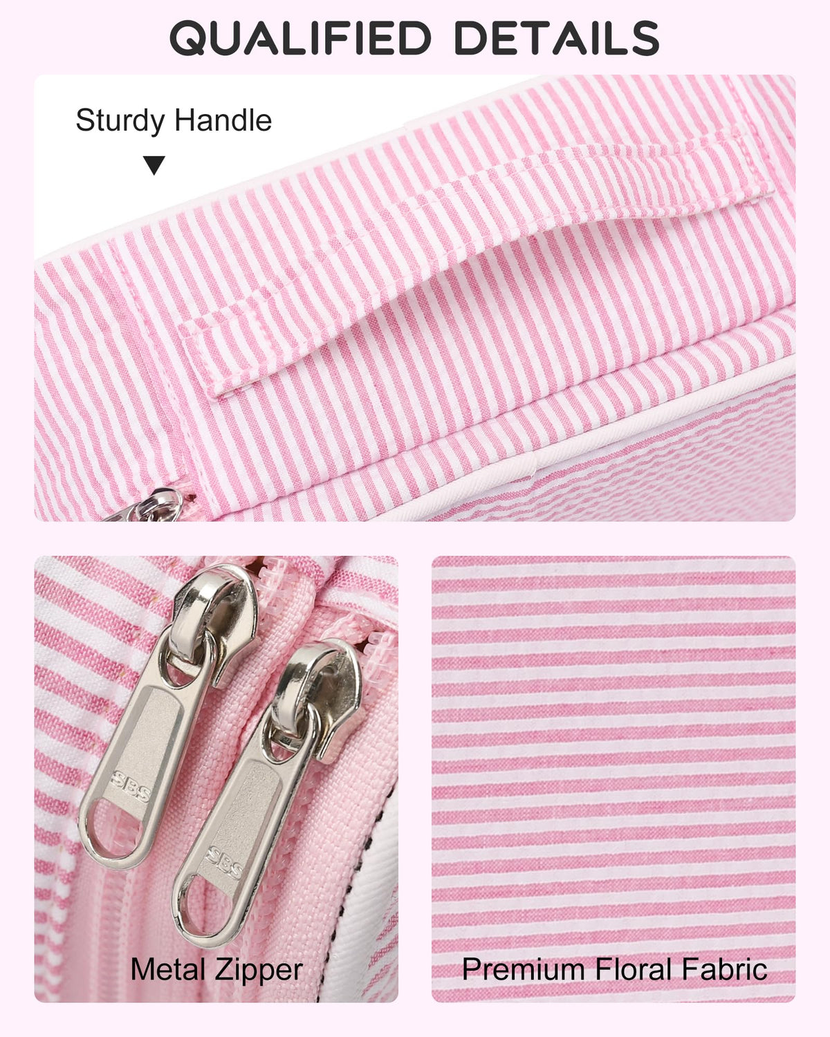 Trousse de maquillage Relavel ouverte avec produits de beauté