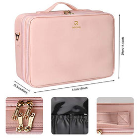Trousse de maquillage Relavel ouverte avec produits de beauté