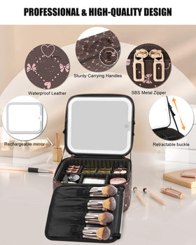 Trousse de maquillage Relavel sur un bureau