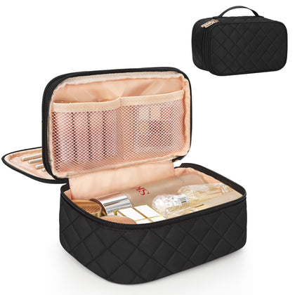 Trousse de maquillage Relavel vue de face avec compartiments organisés
