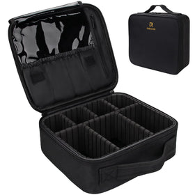Trousse de maquillage Relavel vue de face, noire