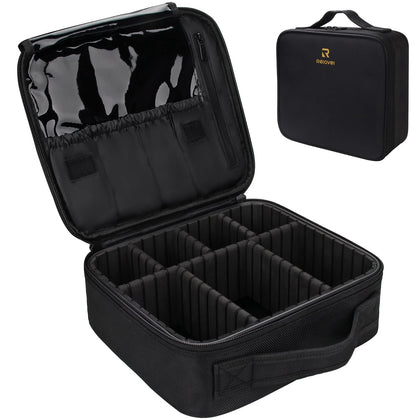 Trousse de maquillage Relavel vue de face, noire