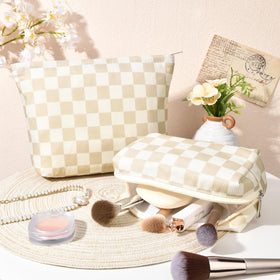 Trousse de maquillage SOIDRAM pliée, facilement transportable