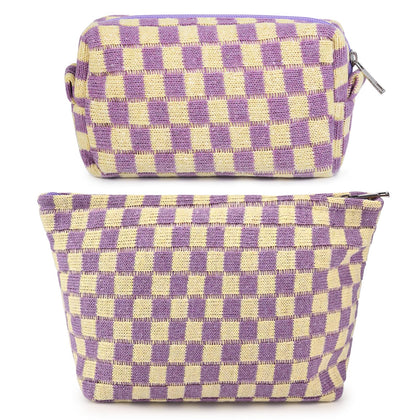 Trousse de maquillage SOIDRAM violette grande taille vue de face