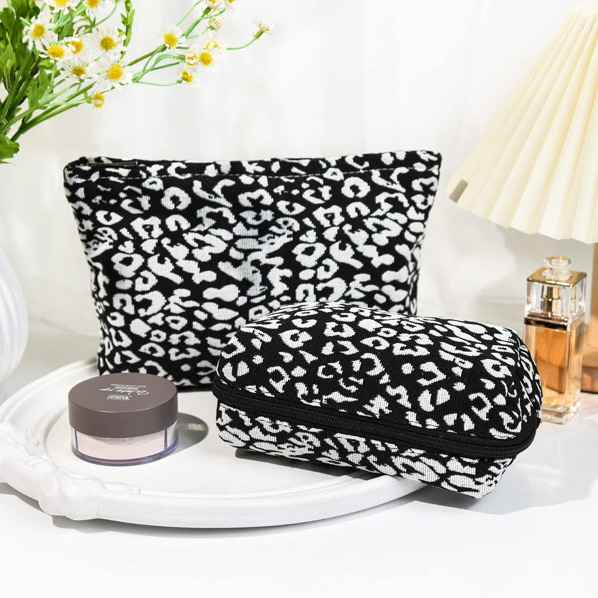 Trousse de maquillage SOIDRAM vue arrière montrant les fermetures éclair