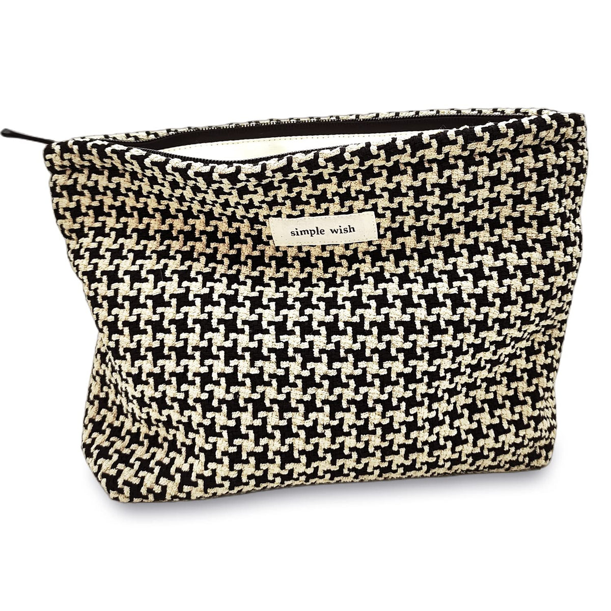 Trousse de maquillage STARDW à motifs checkés vue de face