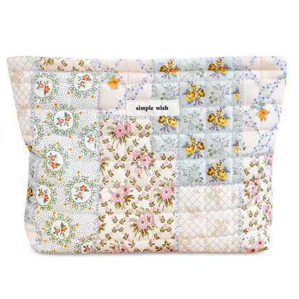 Trousse de maquillage STARDW en coton floral vue avant