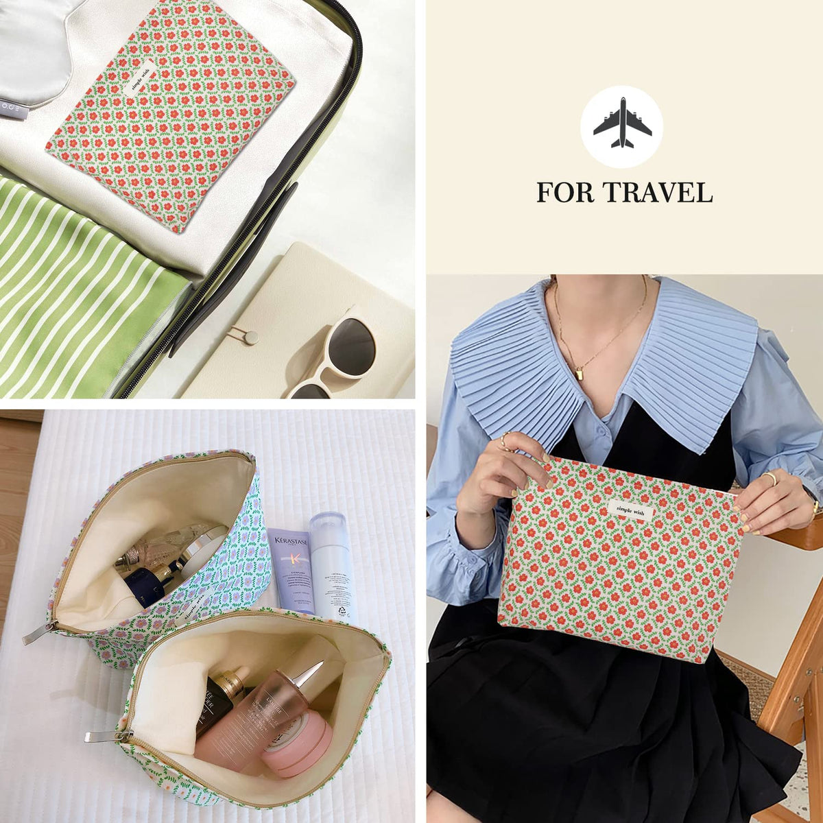 Trousse de maquillage STARDW vue de côté mettant en avant le design