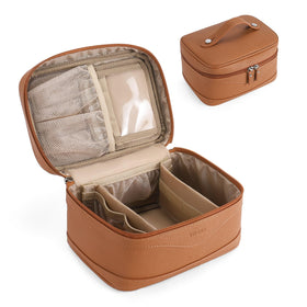 Trousse de maquillage Telena en cuir végétal vue de face