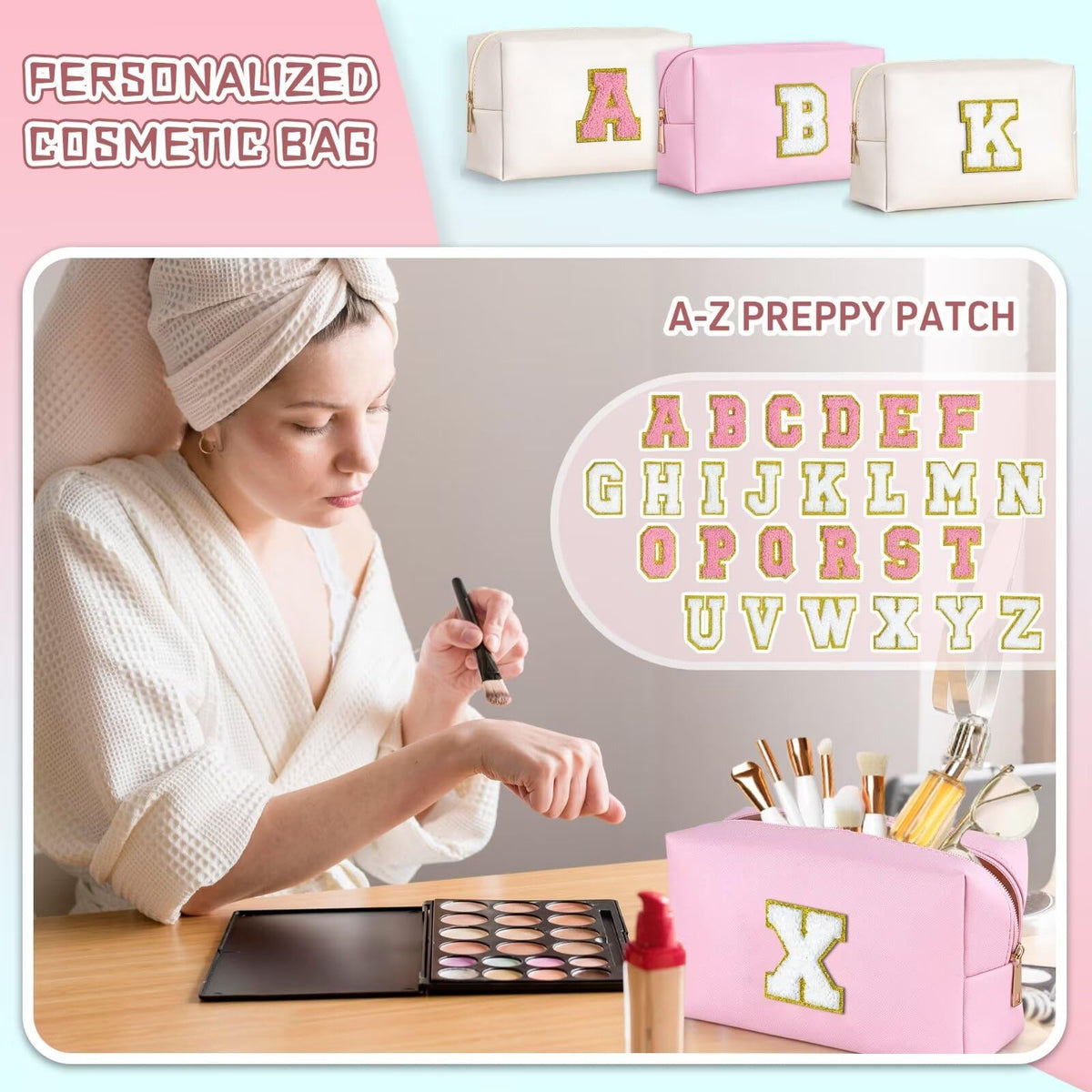 Trousse de maquillage TOPEAST sur une table de maquillage