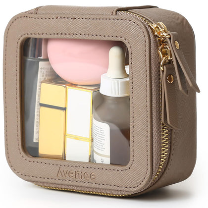 Trousse de maquillage transparente Aveniee vue de face