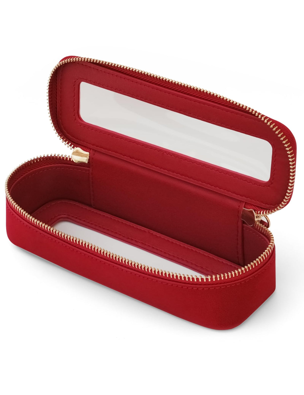 Trousse de maquillage transparente Popvibe vue de face