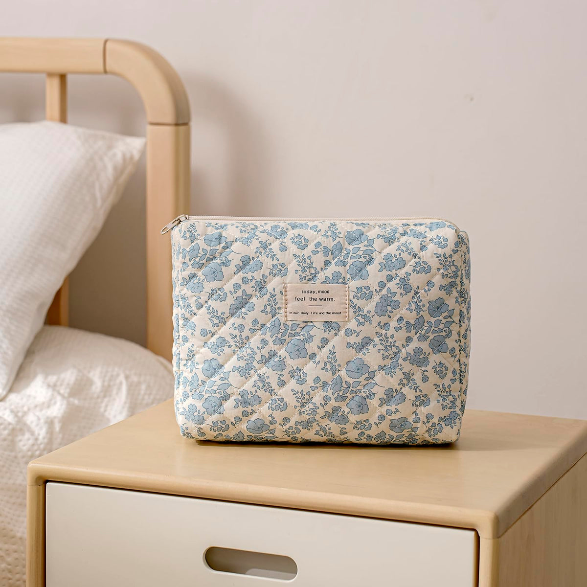 Trousse de maquillage uekeboag avec zip et couture renforcée