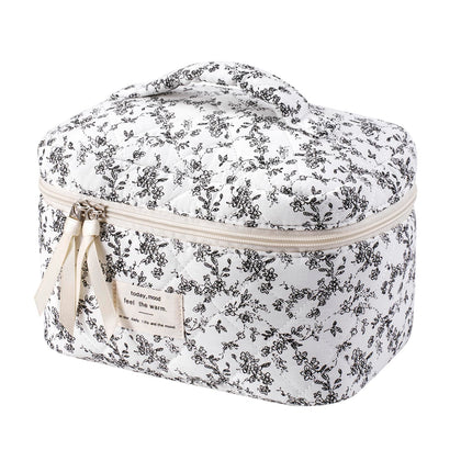 Trousse de maquillage uekeboag fleurie vue avant