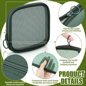 Trousse de maquillage Weewooday olive avec des produits de beauté à l'intérieur