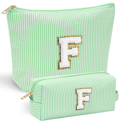 Trousse de maquillage YOOLIFE avec lettre chenille sur le devant