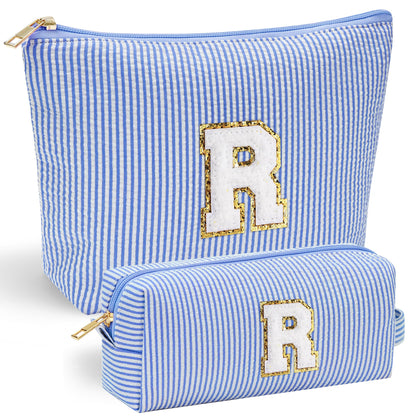 Trousse de maquillage YOOLIFE avec lettre initiale personnalisée