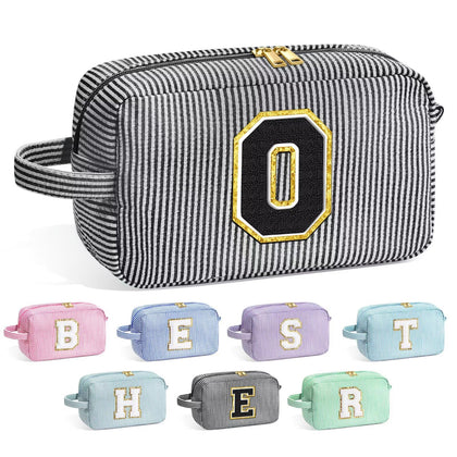 Trousse de Maquillage YOOLIFE en noir avec initiales