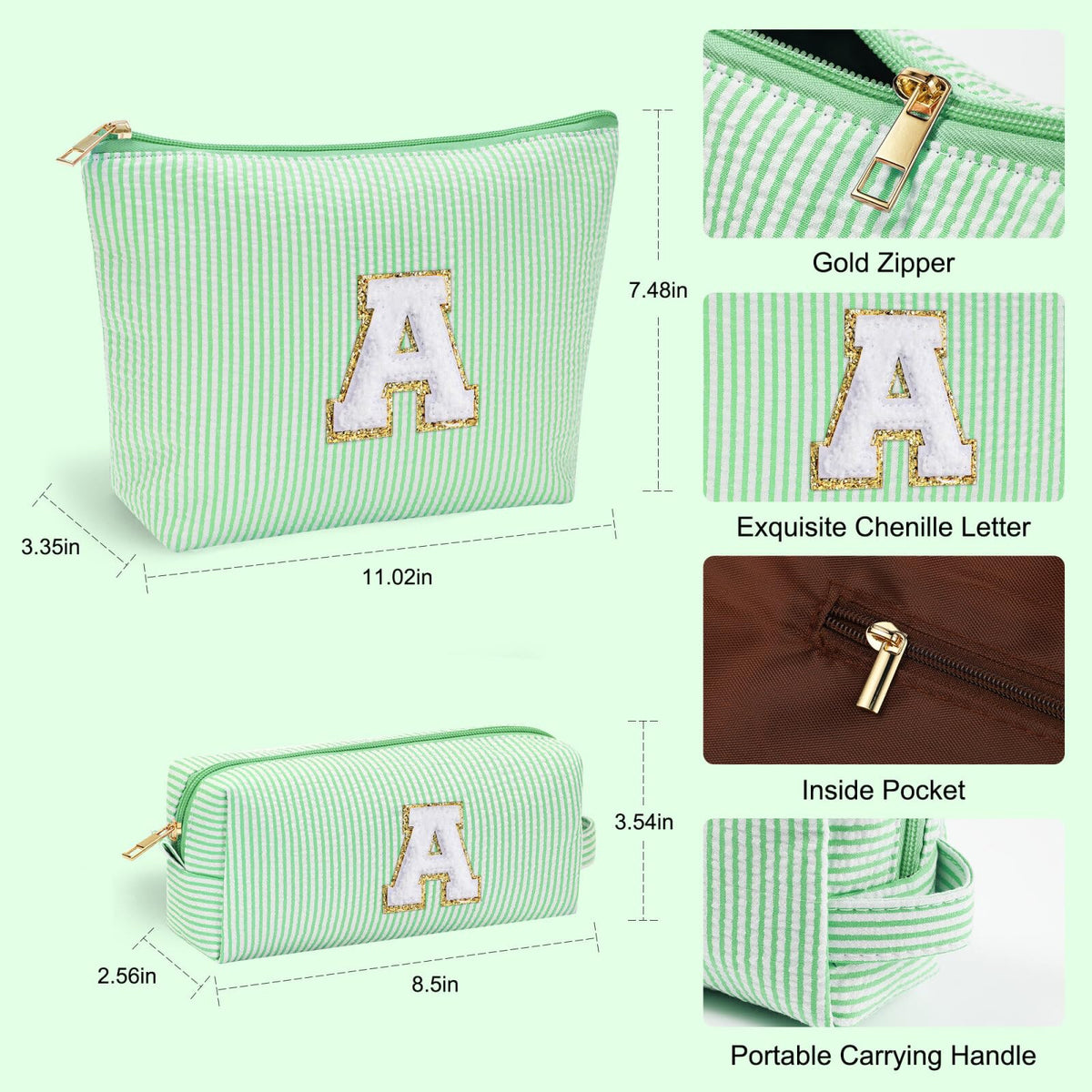 Trousse de maquillage YOOLIFE ouverte montrant l'intérieur spacieux