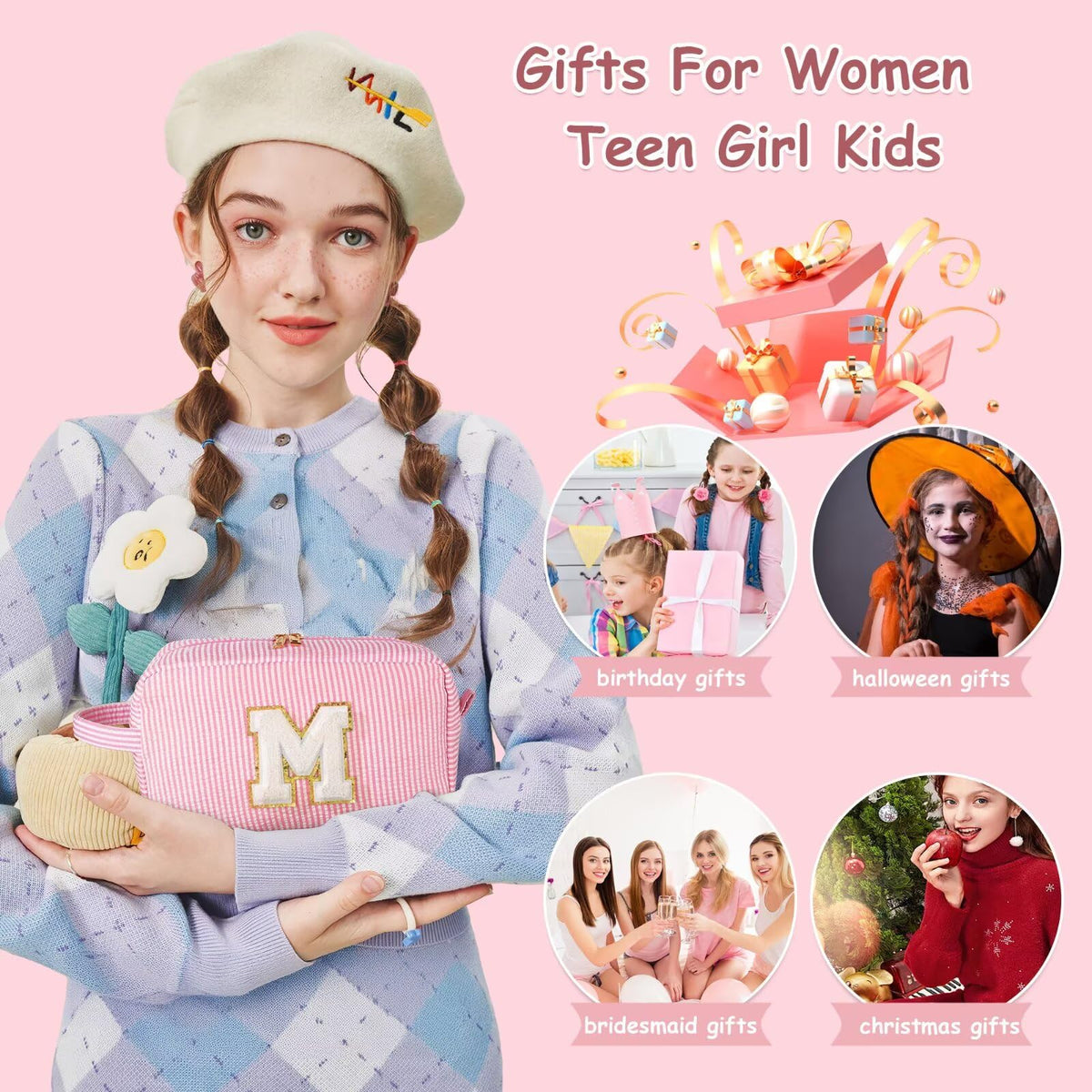 Trousse de maquillage YOOLIFE ouverte montrant son intérieur organisé