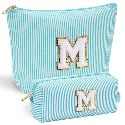 Trousse de maquillage YOOLIFE vue de face avec lettres en chenille