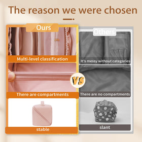 Trousse de maquillage zalea avec des produits de beauté à côté